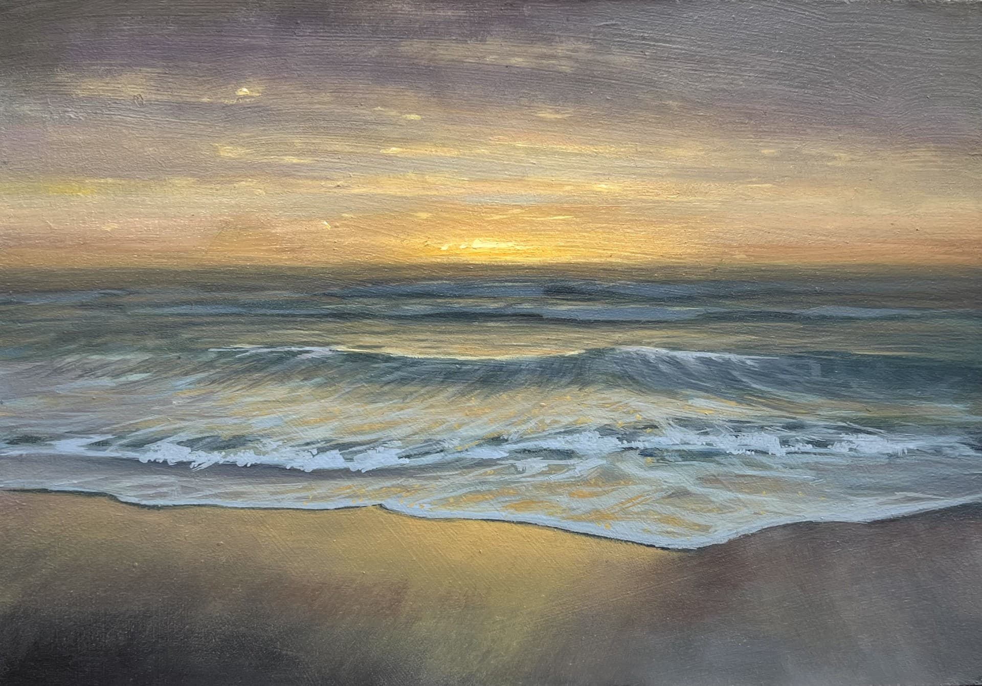 Where We Fell in Love — original oil painting on panel by Peta Wainwright